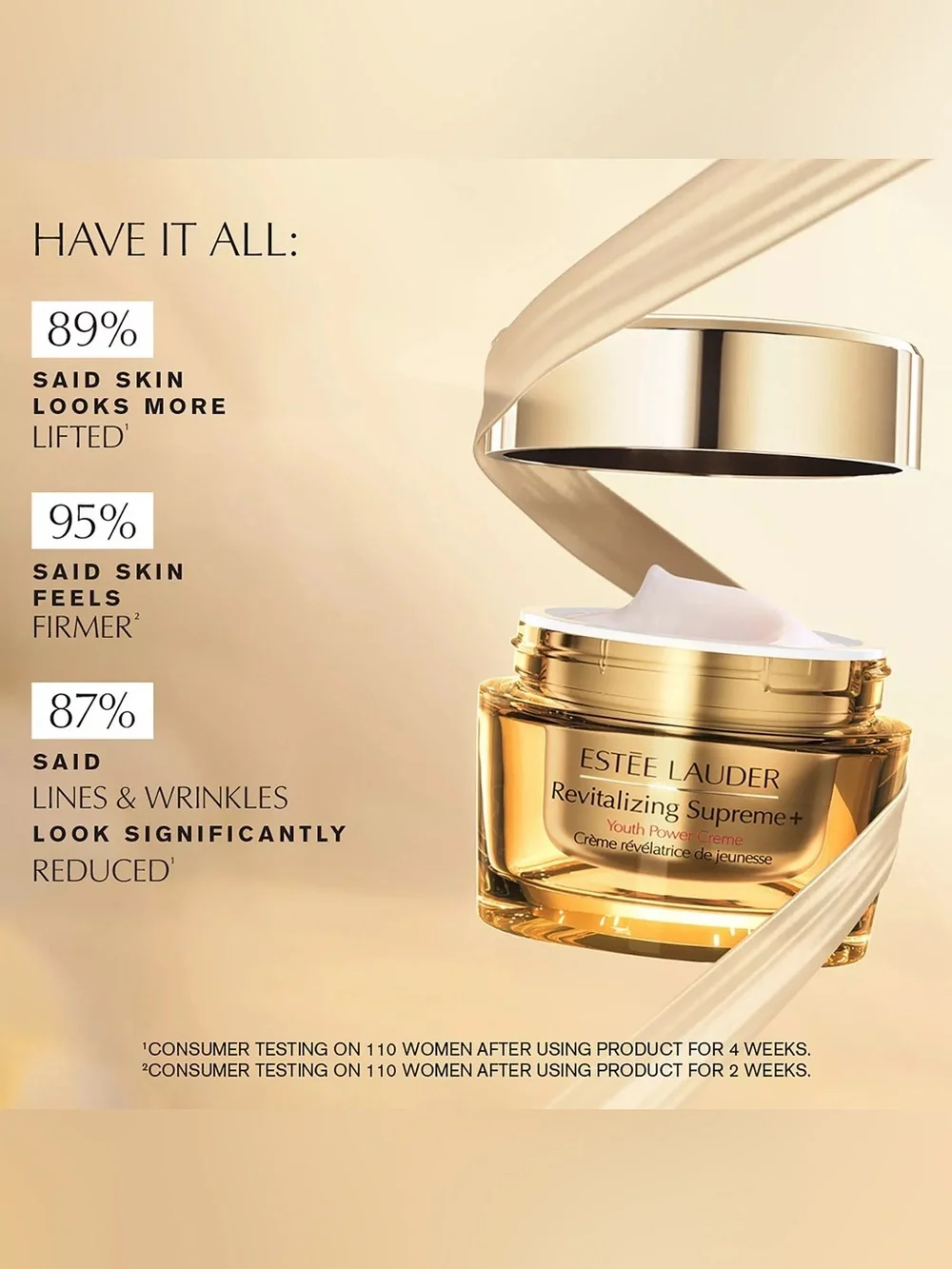 Best Day Cream!Estée Lauder Revitalizing Supreme+ Youth Power Cream Moisturizer - Picture 6 of 8